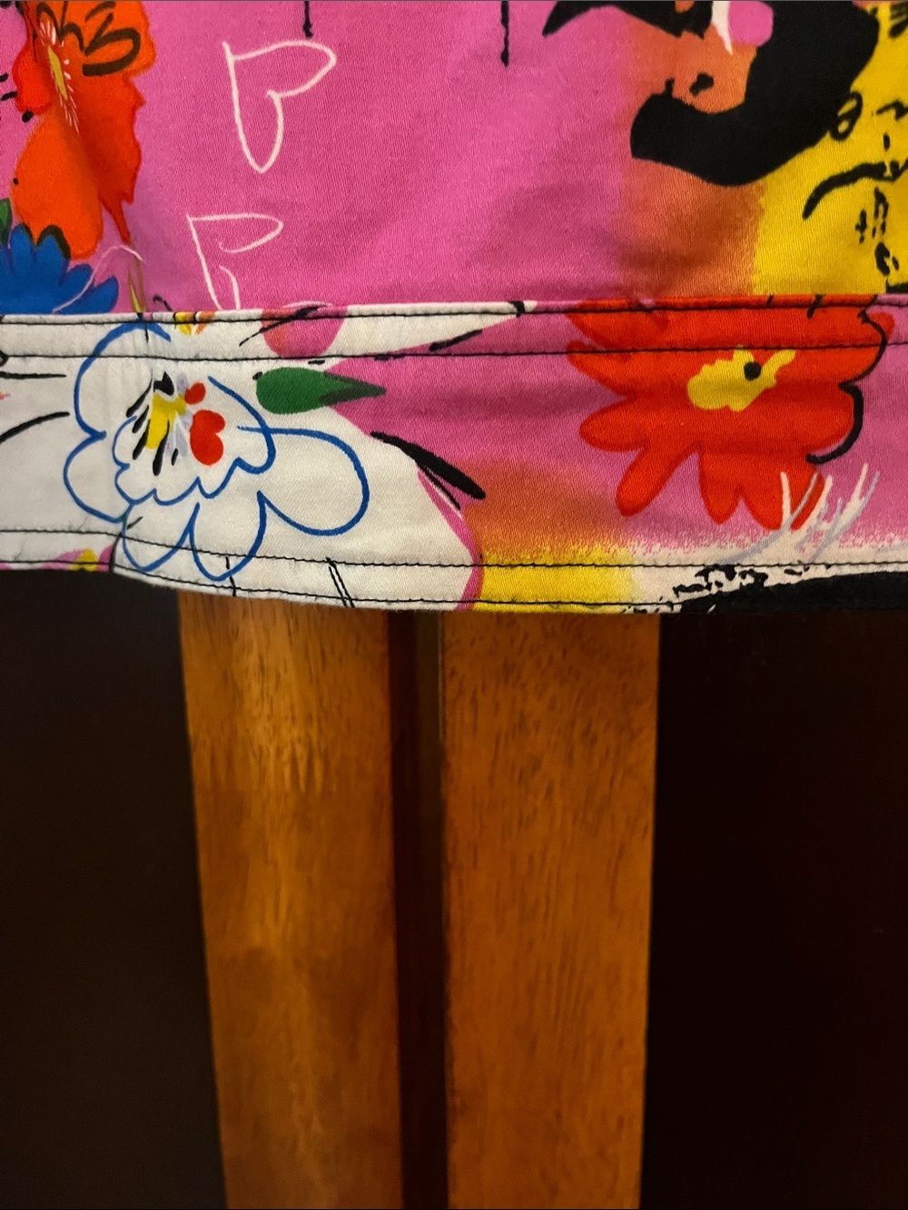 #20 - Colorblock Paris Print Button-Up Jacket w/Button & Flap Chest Pockets - Picture 8 of 12
